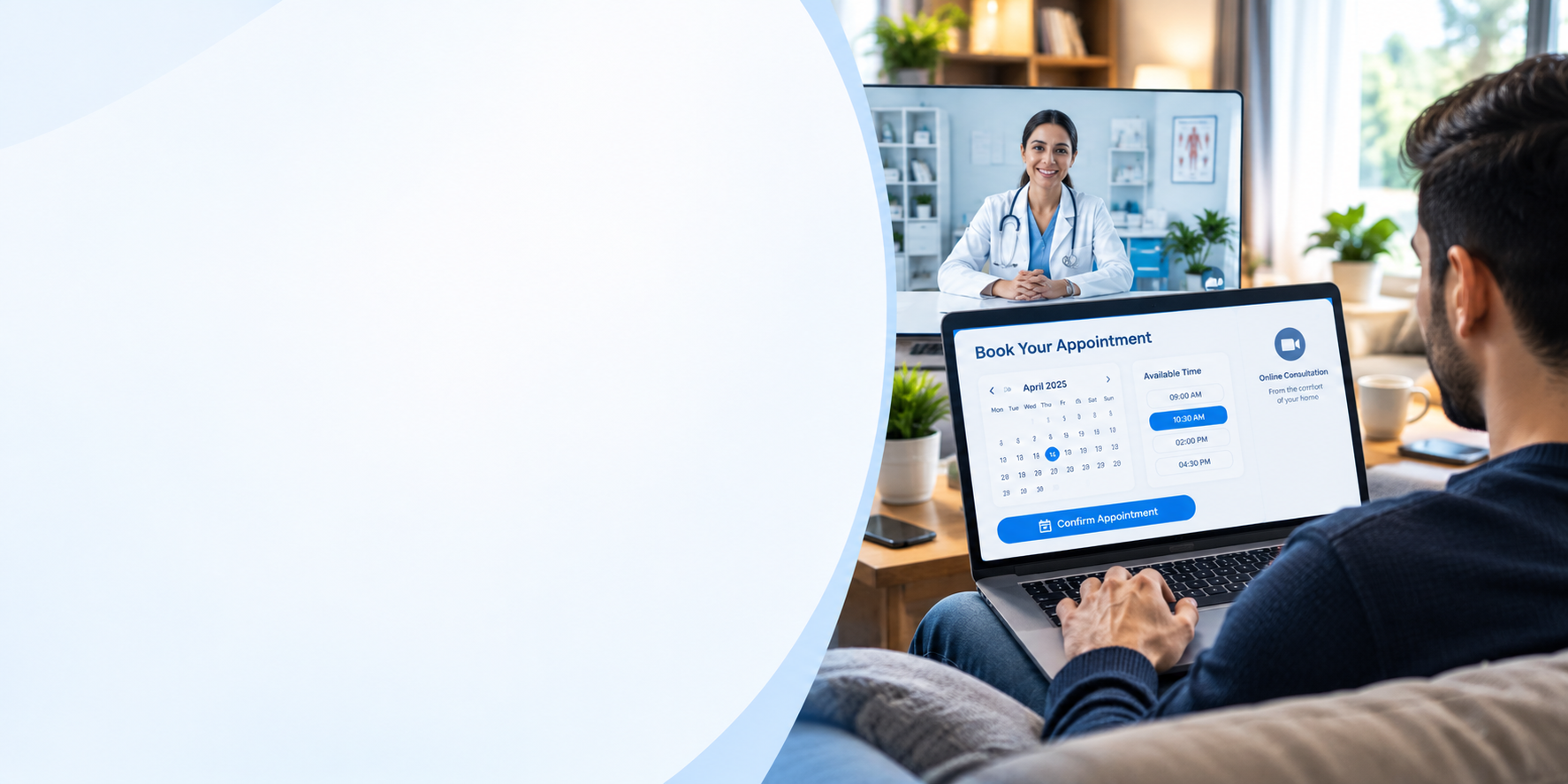 With Nexolia Medica, your patients can check your practice's availability and book their appointment online, directly from their computer or smartphone.