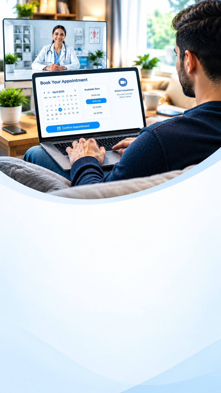 With Nexolia Medica, your patients can check your practice's availability and book their appointment online, directly from their computer or smartphone.